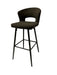 Black chair with a wire frame on a white background