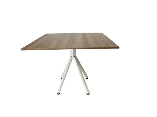 SQUARE RESTAURANT TABLE (COIMBRA TOP/ WHITE POWDER COATED LE CITY