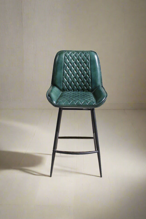 BS03 BAR CHAIR F/LEATHER FOUR CORNERS