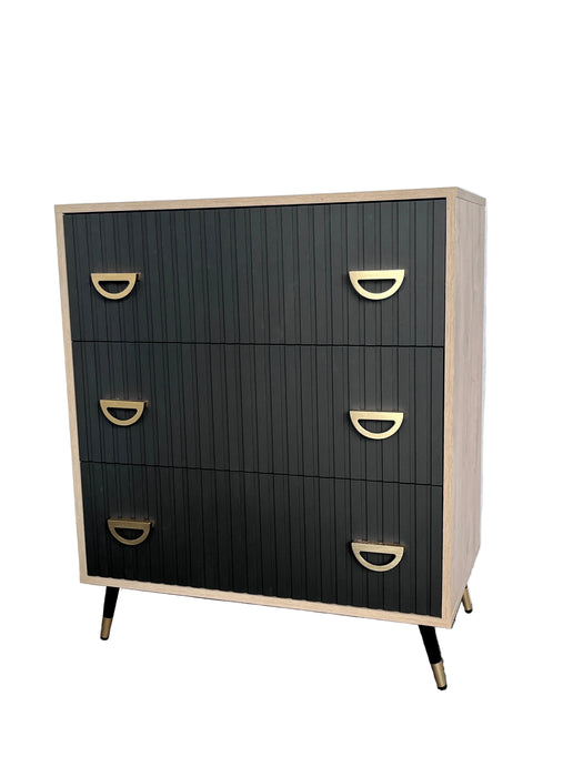 Letterboard with gold letters spelling 'D' on a white and gray background