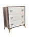 SLEEK CHEST OF DRAWERS WHITE COOL