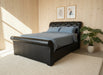 152CM VICTORIANA SLEIGHBED BLACK ALPI