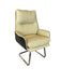 SP-418D VISITORS CHAIR (BEIGE/GREY PU -120KG) STEL