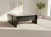 MANAGERIAL PANEL DESK WITH PEDENZA (1.8M) - MONUMENT OAK/BLA DESK
