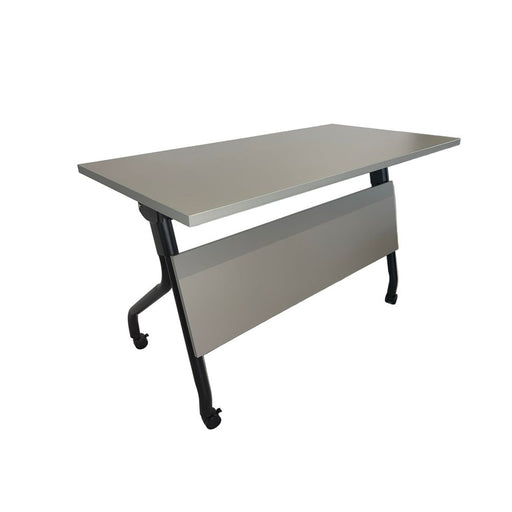 STL-TT-12 FOLDING TABLE (WHITE TOP/BLACK LEGS) 1.2M STEL