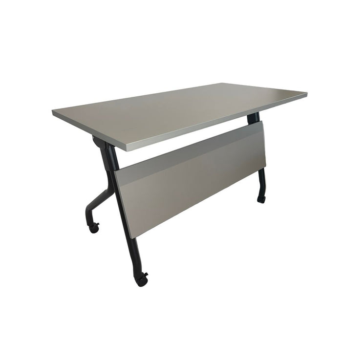STL-TT-12 FOLDING TABLE (WHITE TOP/BLACK LEGS) 1.2M STEL