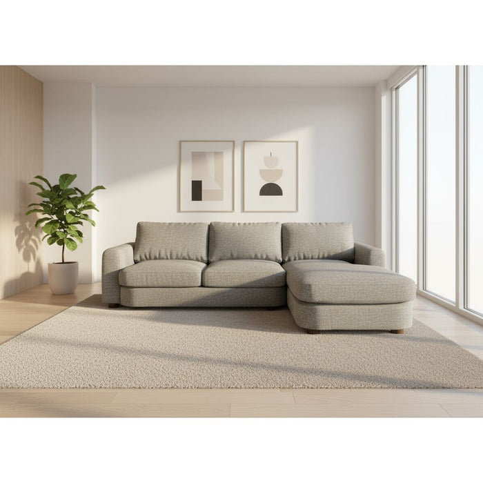 2PCE HICKORY FABRIC - TRIBUTE GRANITE EART