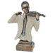 MAN MUSICIAN WITH VIOLIN PLINT 38 TRANS NATAL CUT GLASS