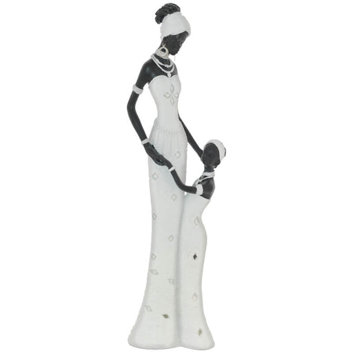 MOTSWARI MOTHER WITH CHILD 42CM TRANS NATAL CUT GLASS