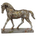 SILVER/GOLD GEO HORSE 30X26CM TRAN