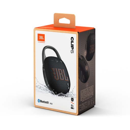 JBL CLIP 5 PORTABLE BLUETOOTH SPEAKER BLACK JBLL