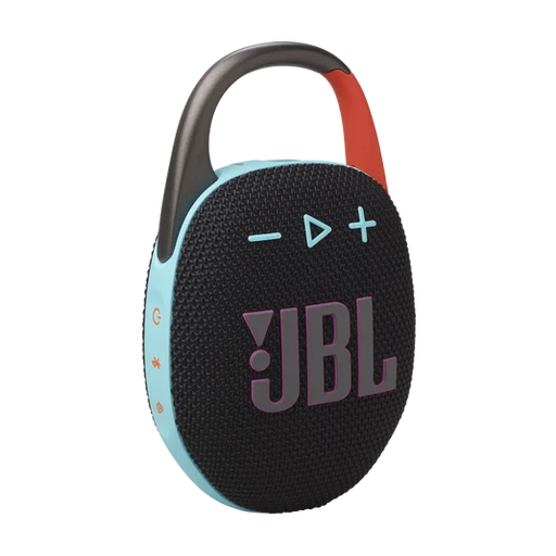JBL CLIP 5 PORTABLE BLUETOOTH SPEAKER BLACK & ORANGE JBLL