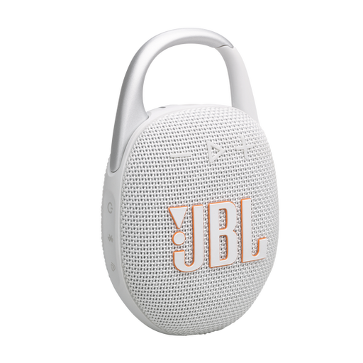 JBL CLIP 5 PORTABLE BLUETOOTH SPEAKER WHITE JBLL