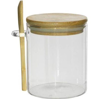 JEANINE HANDLED JAR W/SPOON 450ML