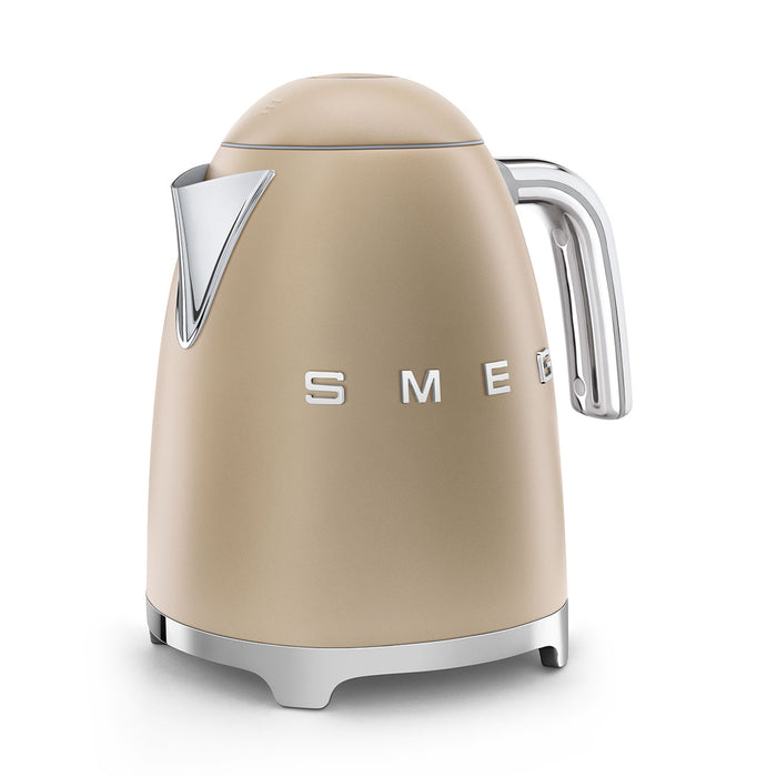 SMEG RETRO ELEC KETTLE MATT CHAMPAGNE SMEG
