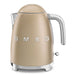 SMEG RETRO ELEC KETTLE MATT CHAMPAGNE SMEG
