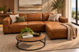 2PCE KORIKA DAYBED BUTTERSCOTCH FULL LEATHER RHF LOCA