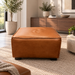 KORIKA OTTOMAN BUTTERSCOTCH FULL LEATHER LOCA