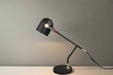 LEATHER BOUND ANGLE DESK LAMP NOLDEN BROTHERS WOODEN