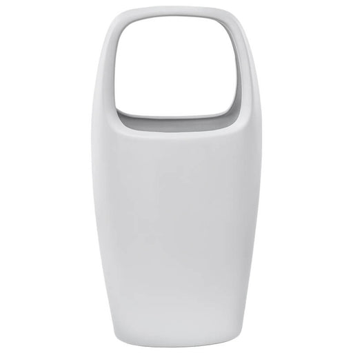 BAG VASE MATT WHITE 33CM TRAN
