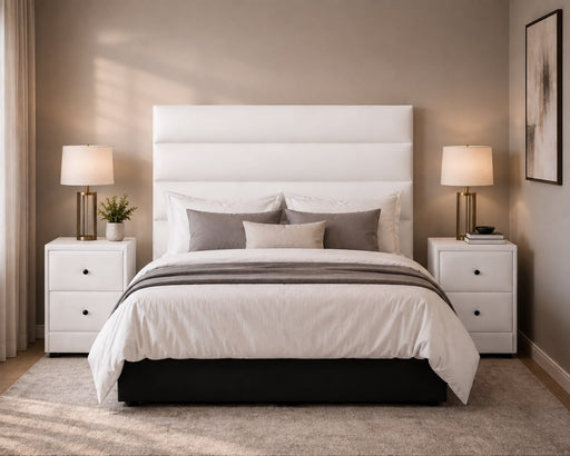 3PC LISA BEDROOM SUITE WHITE HINT