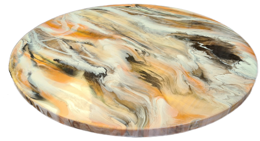 RESIN MARBLE KALAHARI LAZY SUSAN 50CM STUDIO DI