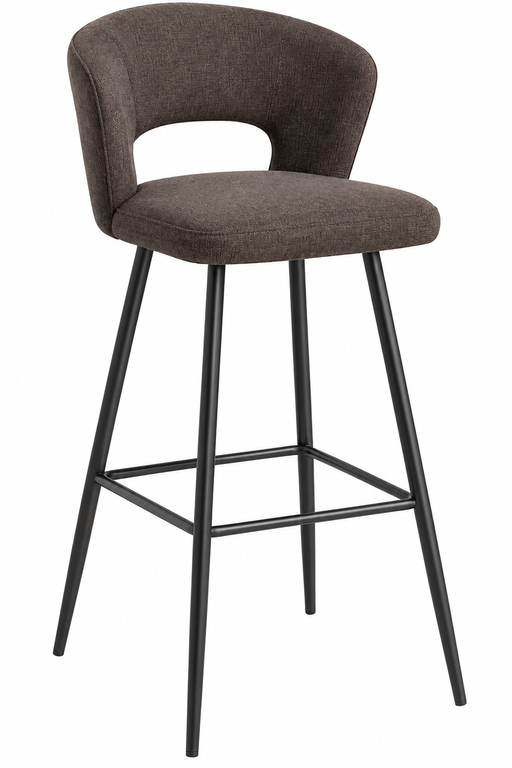 LILLY BAR CHAIR DARK BROWN ANJI