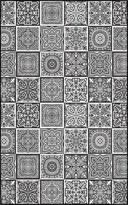 OASIS 160X220 - FLORAL BLOCKS RUGS