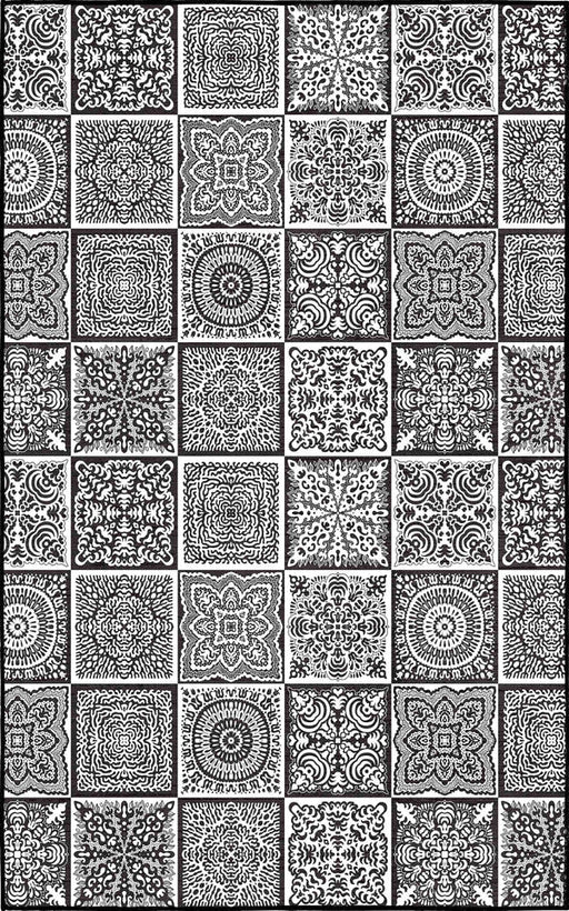 OASIS 160X220 - FLORAL BLOCKS RUGS