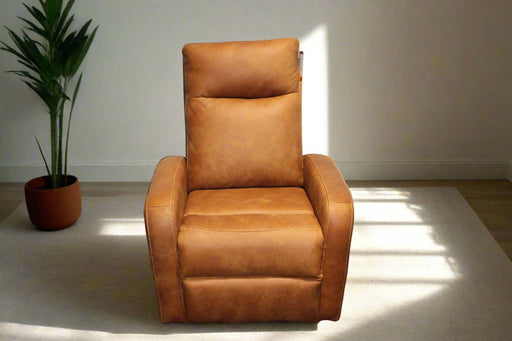 MANSON RECLINER F/LEATHER - ANDES BOURBON  