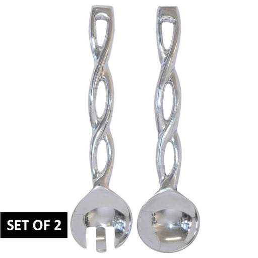 ALU SALAD SERVERS SET 2 ROPE DESI TRAN