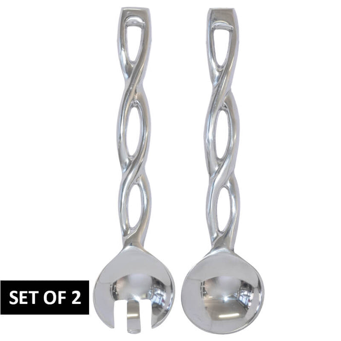 ALU SALAD SERVERS SET 2 ROPE DESI TRAN