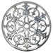 ALU ROUND GALAXY TRIVET 19CM TRANS NATAL CUT GLASS