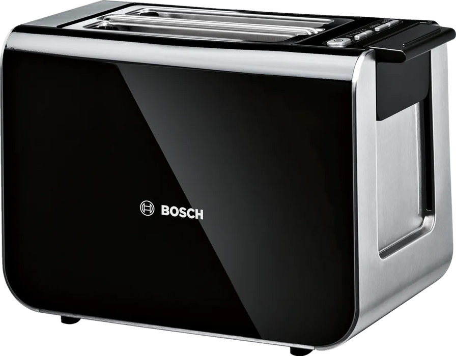 BOSCH 2 SLICE COMPACT TOASTER STYLINE BLACK BOSC