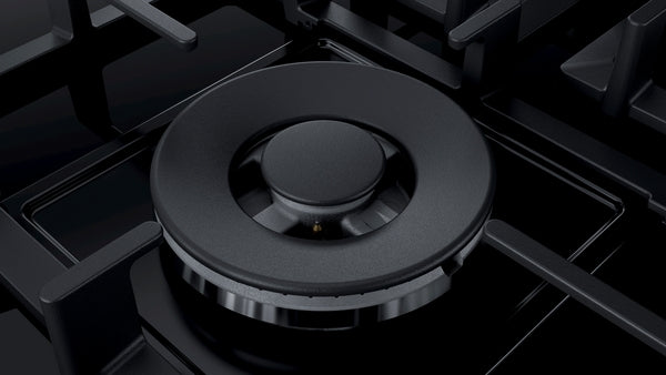 SIEMENS IQ500 90CM GAS ON GLASS HOB BLACK BSH HOME APPLIANCES