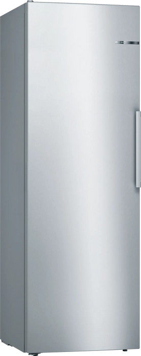 Bosch upright fridge stainless steel 324L front view
