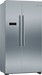 Bosch side by side fridge stainless steel modern kitchen