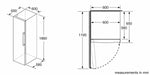SIEMENS IQ500 346L UPRIGHT FRIDGE BLACK STEEL BSH HOME APPLIANCES