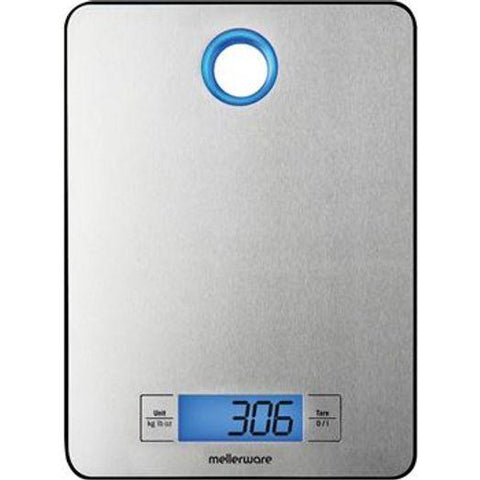 MELLEWARE KITCHEN SCALE LCD DISP SS