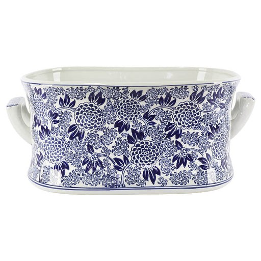 BLUE BLOSSOM PLANTER 48X33X21CM TRAN
