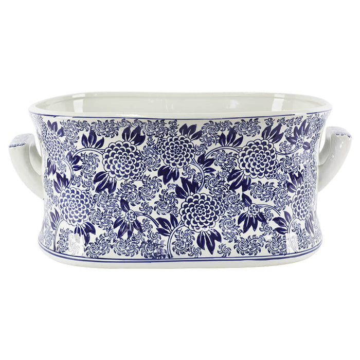 BLUE BLOSSOM PLANTER 48X33X21CM TRAN