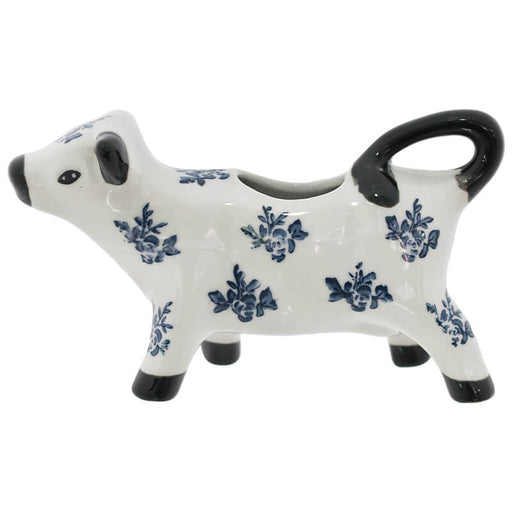 MILK JUG BLUE/WHITE 8X14X5CM TRAN