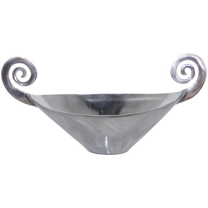 NORDIC SWIRL HANDLE BOAT 35X17X14 TRAN