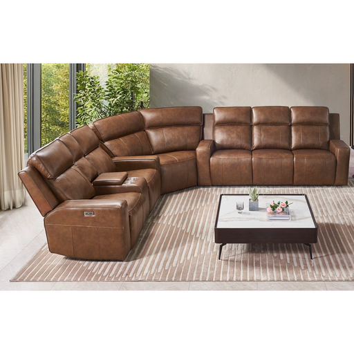 MINGBO CNR UNIT WITH CHARGING CONSOLE DARK BROWN MING