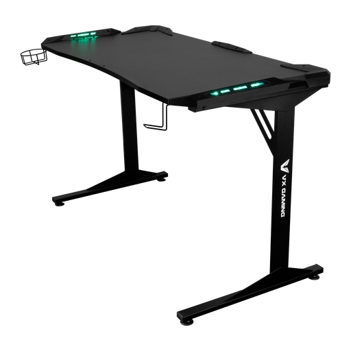 FORTRESS GAMING DESK WITH RGB LIGHTS (600X760X1200MM) EVER