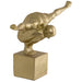 SPORTMAN ON PLINTH 32X13X21CM TRANS NATAL CUT GLASS