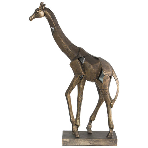 FACET GIRAFFE ANT BRONZE 28X9X44C  TRAN