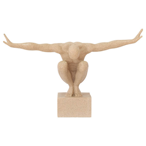 SPORTMAN ON PLINTH 34X50X16CM TRAN