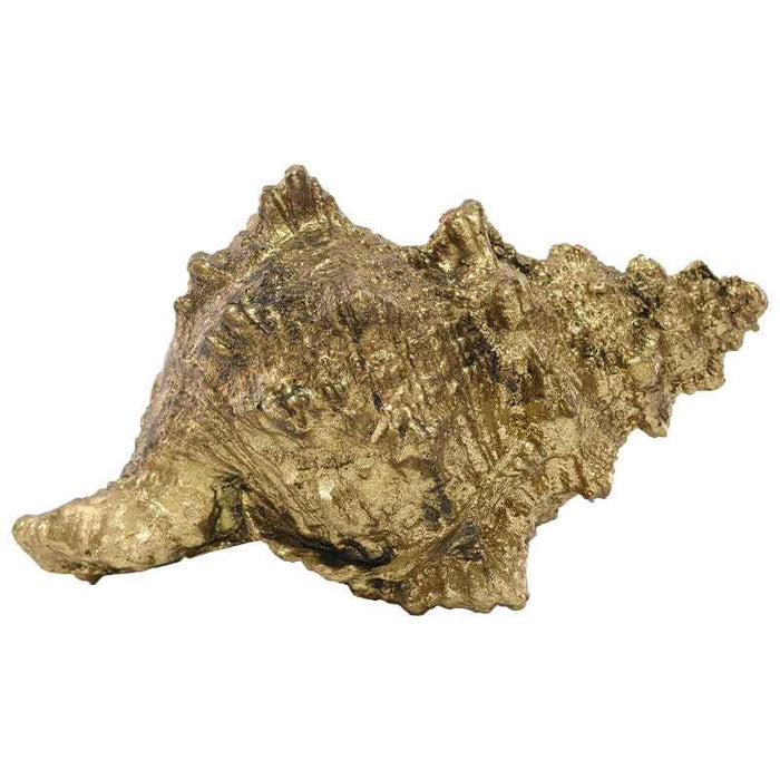 GOLD CONCH SHELL 13CM