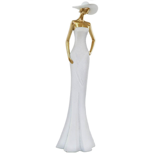 LADY WHITE DRESS HANDS DOWN 41CM TRAN